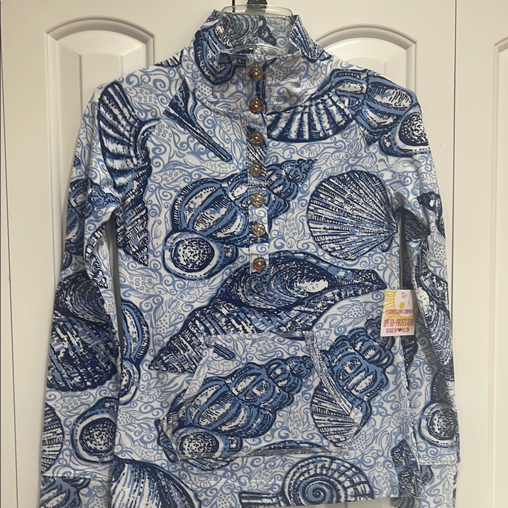 Lilly Pulitzer Women’s Seashell Print Pullover- Size XXS NEW